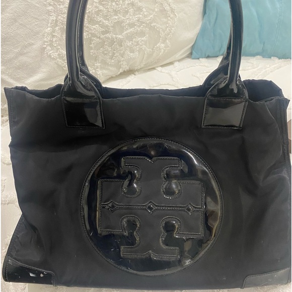 Tory Burch Handbags - Tory Burch Black Logo Bag